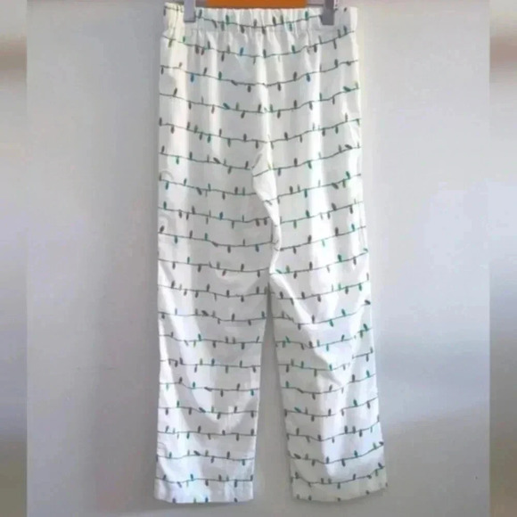 J.CREW | Women's White String of Lights Flannel Pajama Bottoms NWOT - Picture 3 of 3